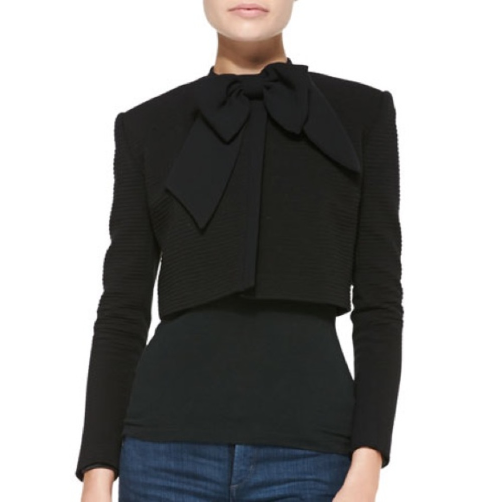 Alice and Olivia cropped Jacket with Bow size XS